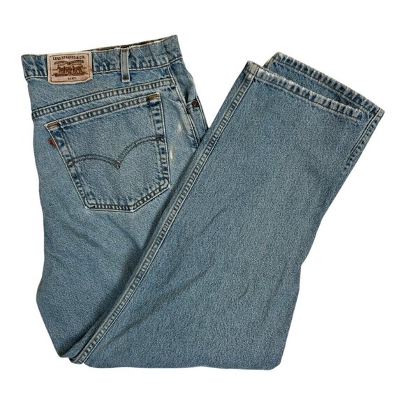 Vintage Levi’s 540 Orange Tab Relaxed Denim Jeans Size 40x30 Made in Mexico - Picture 1 of 13